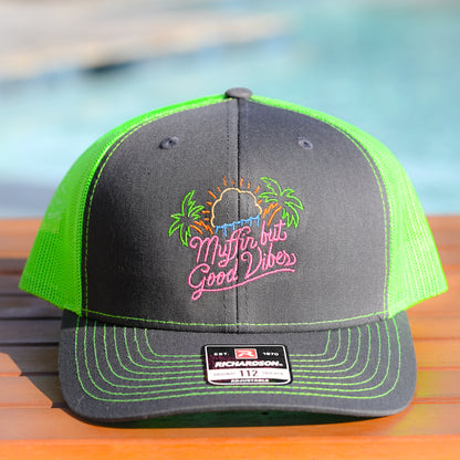 Neon Sign Logo Trucker Hat