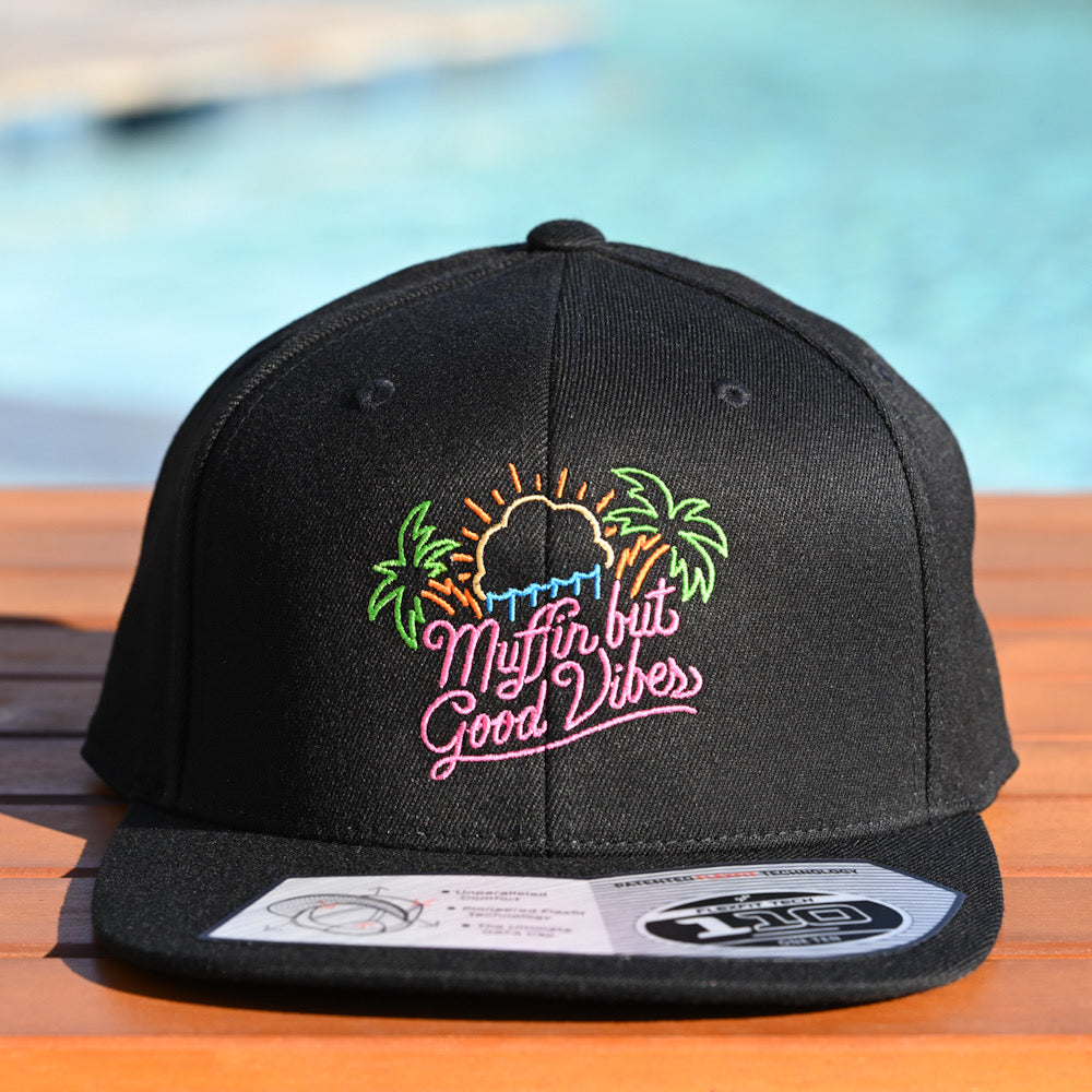 Neon Sign Logo FlexFit Snapback Hat