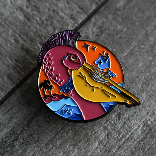 Punk Rock Pelican Pin