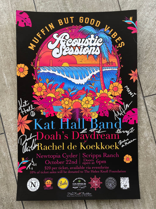 Muffin But Good Vibes Acoustic Sessions #1 Signed 11"x17" Print